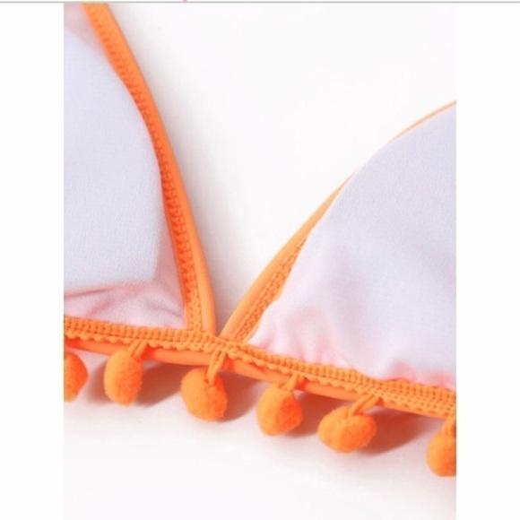 𝅺POM Pom High Waist Tassle Bikini Swim set - Picture 6 of 7